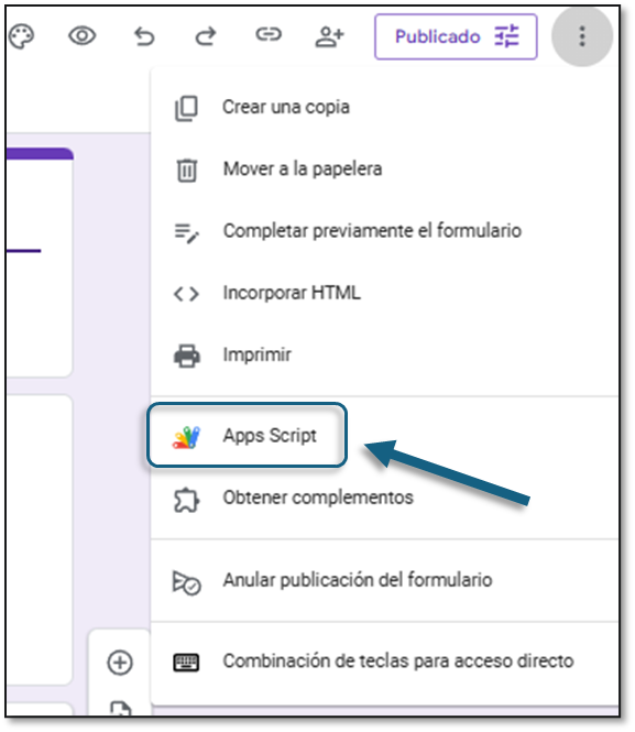 Acceso a App Script
