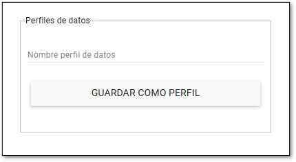Guardar un usuario como perfil.