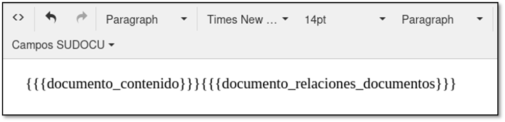 Etiqueta de documentos relacionados.